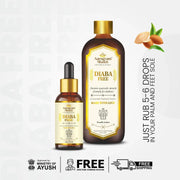 Diaba Free 110ml + 30ml (Liquid formulation for external usage on Palms & Feet) - myvedobiindia