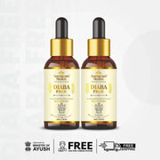 Diaba Free 30ml (Liquid formulation for external usage on Palms & Feet) Pack of 2 - myvedobiindia