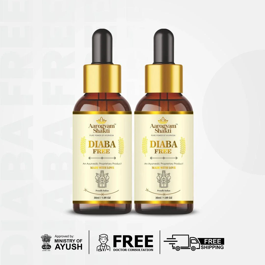 Diaba Free 30ml (Liquid formulation for external usage on Palms & Feet) Pack of 2 - myvedobiindia