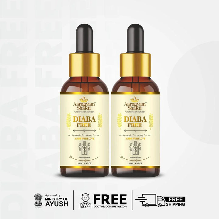 Diaba Free 30ml (Liquid formulation for external usage on Palms & Feet) Pack of 2 - myvedobiindia