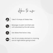 Diaba Free 30ml (Liquid formulation for external usage on Palms & Feet) Pack of 4 - myvedobiindia