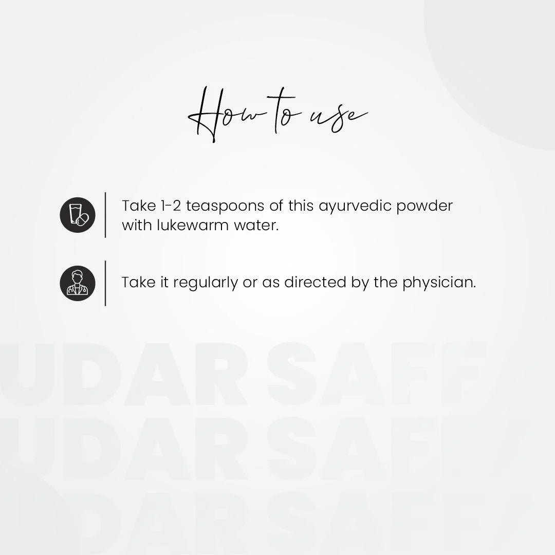 Udar Saffa Powder 100gms x 2 - myvedobiindia