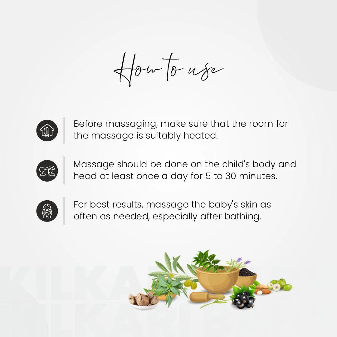 Kilkari Baby Massage Oil 100ml - myvedobiindia