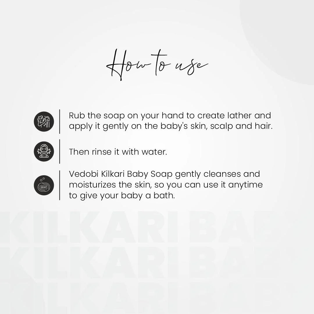 Kilkari Baby Soap Honey Butter With Lavender (Pack of 5) - myvedobiindia