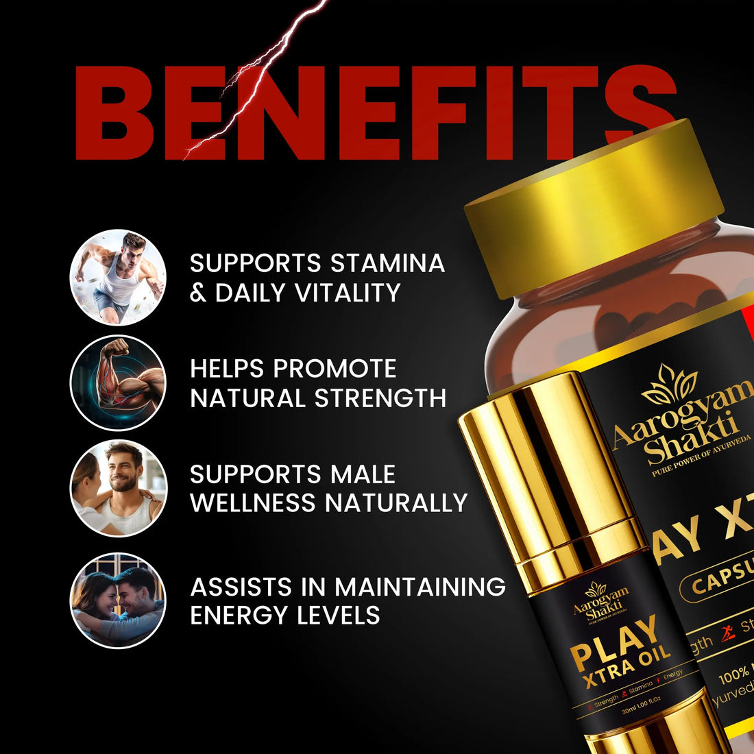 Play Xtra Capsule + Play Xtra Oil Combo