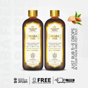 Diaba Free 110ml + 110ml (Liquid formulation for external usage on Palms & Feet) - myvedobiindia