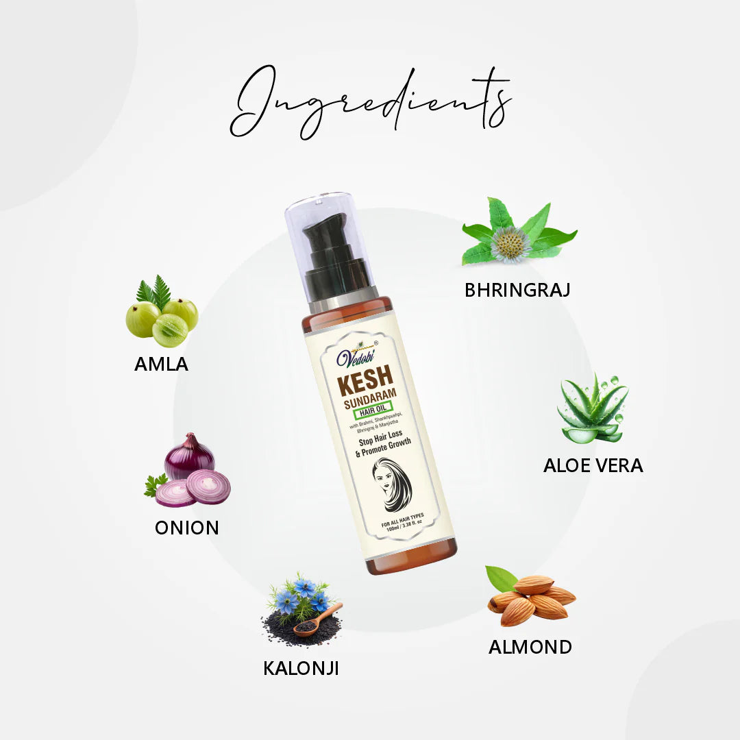 Kesh Sundaram Hair  Oil 100ml x 3