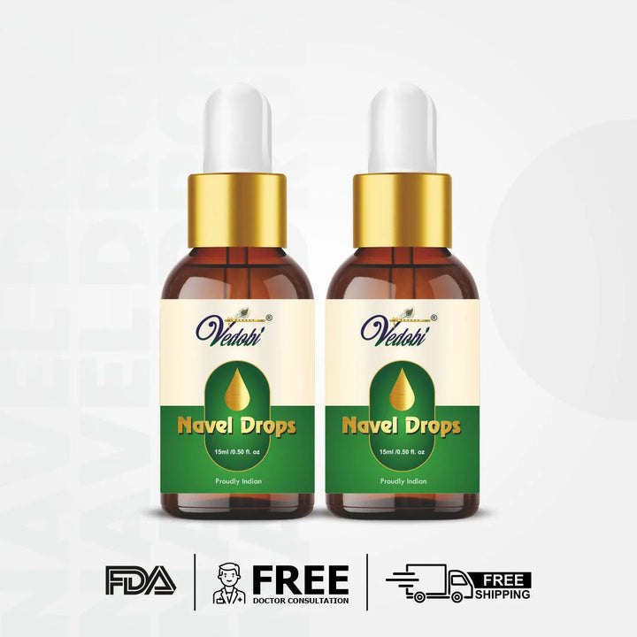 Navel Drops 15ml (Pack of 2 Bottle) - myvedobiindia