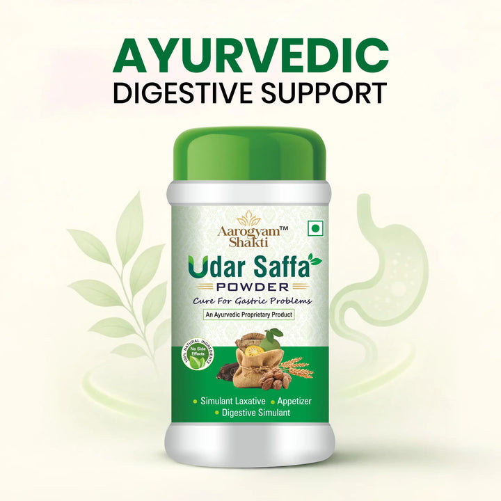 Udar Saffa Powder (Pack of 2) - Natural Relief from Gas, Acidity & Constipation