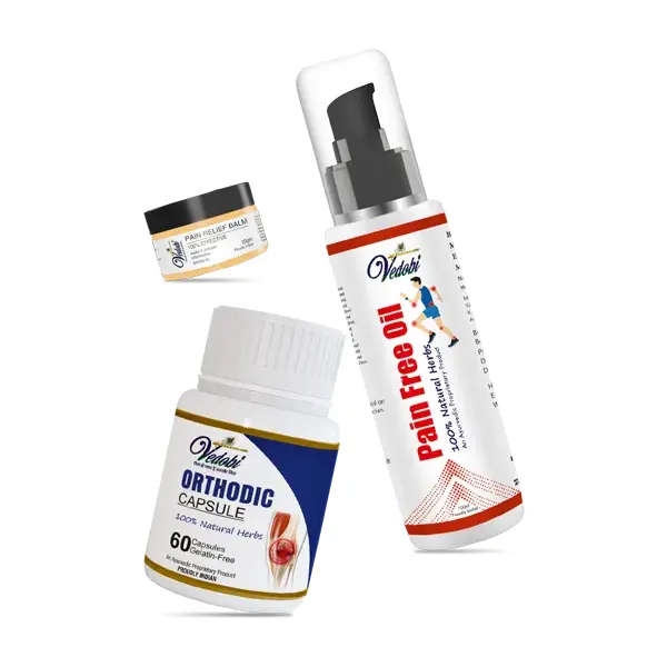 Vedobi Orthodic capsule + Pain Free oil + Pain Free Balm Combo Pack