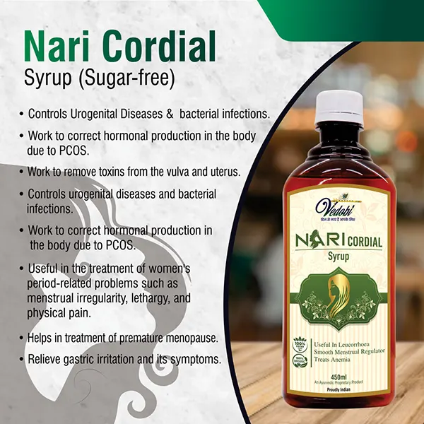 Vedobi Nari Cordial Syrup (Sugar-free)
