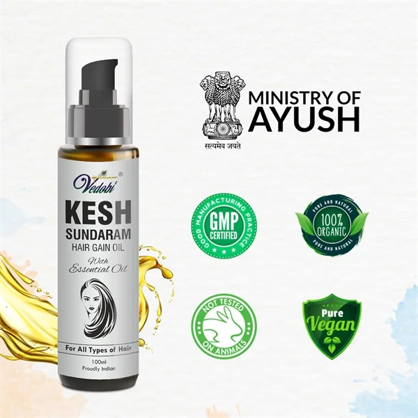 Kesh Sundaram Hair gain Oil 100ml (Pack of 2)